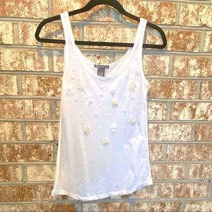 NWOT: Chelsea and Theodore Embellished Tank